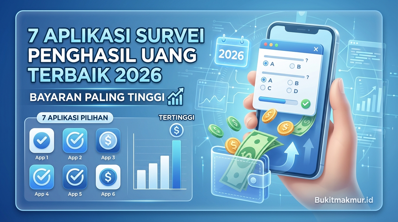 7 Aplikasi Survei Penghasil Uang Terbaik 2026 Bayaran Paling Tinggi