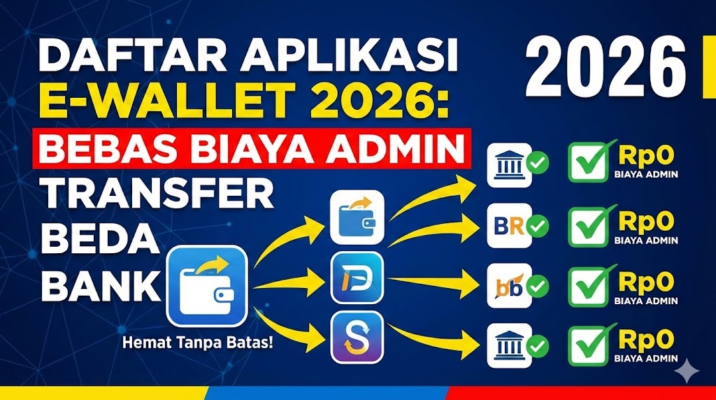Aplikasi E-Wallet Tanpa Biaya Admin