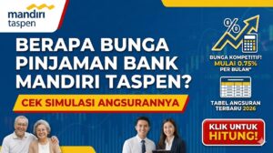Bunga Pinjaman Bank Mandiri Taspen