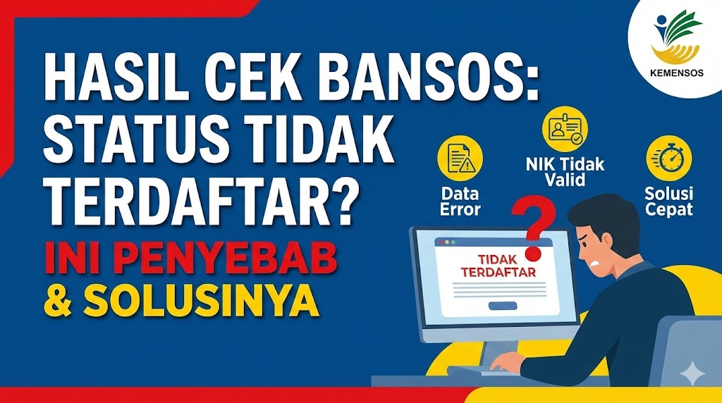 Hasil Cek Bansos Tidak Terdaftar