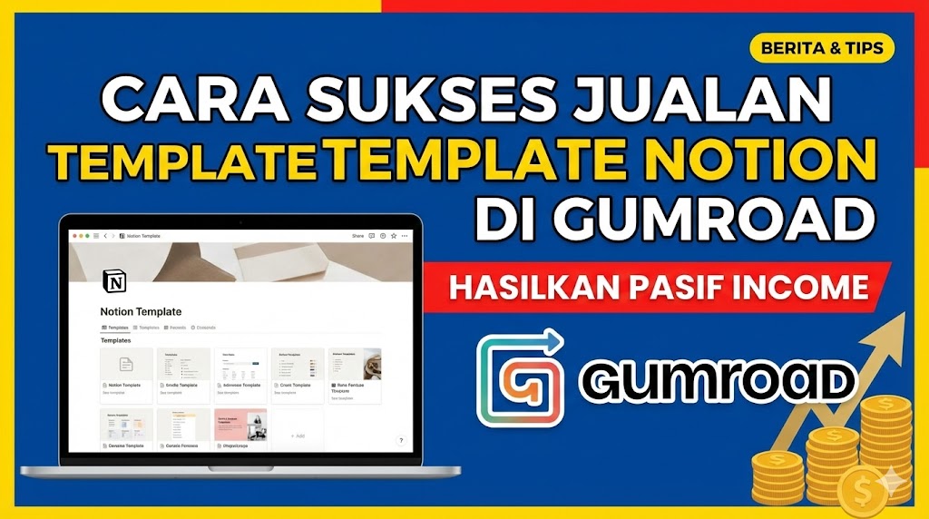 Jualan Template Notion di Gumroad