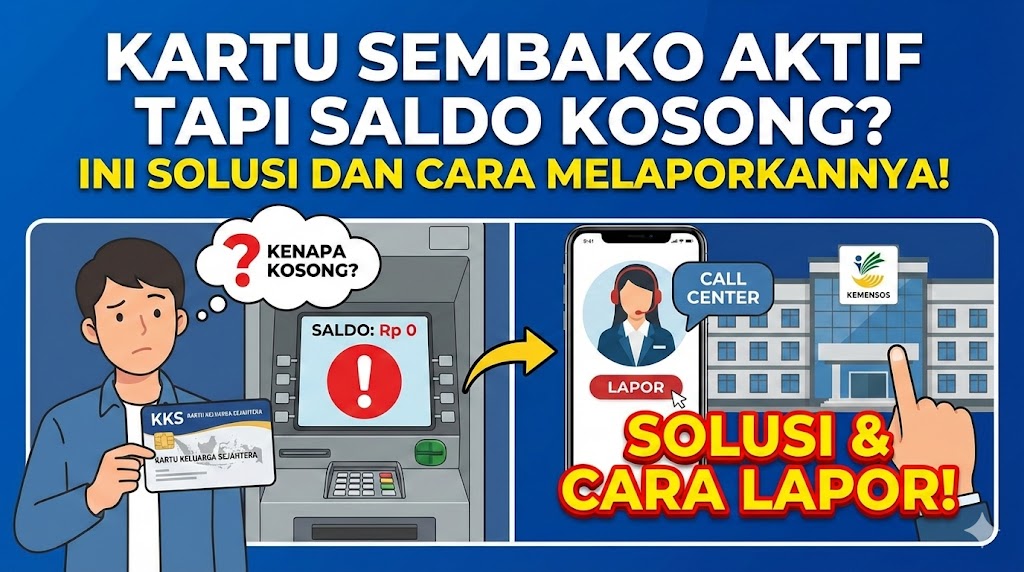 Kartu Sembako Aktif Saldo Kosong