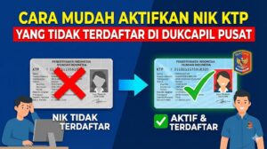 Mengaktifkan NIK KTP Tidak Terdaftar