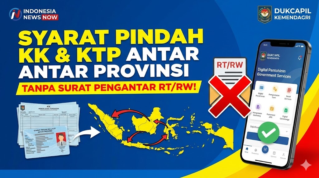 Syarat Pindah KK dan KTP Antar Provinsi