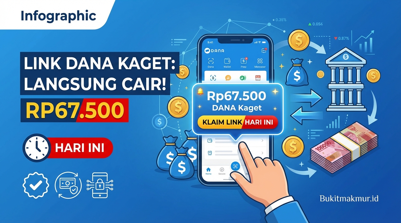Ambil Link DANA Kaget Rp67.500 Hari Ini, Langsung Cair ke Rekening Digital Anda