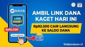 Ambil Link DANA Kaget Rp92.500 Hari Ini, Langsung Cair Menjadi Saldo DANA