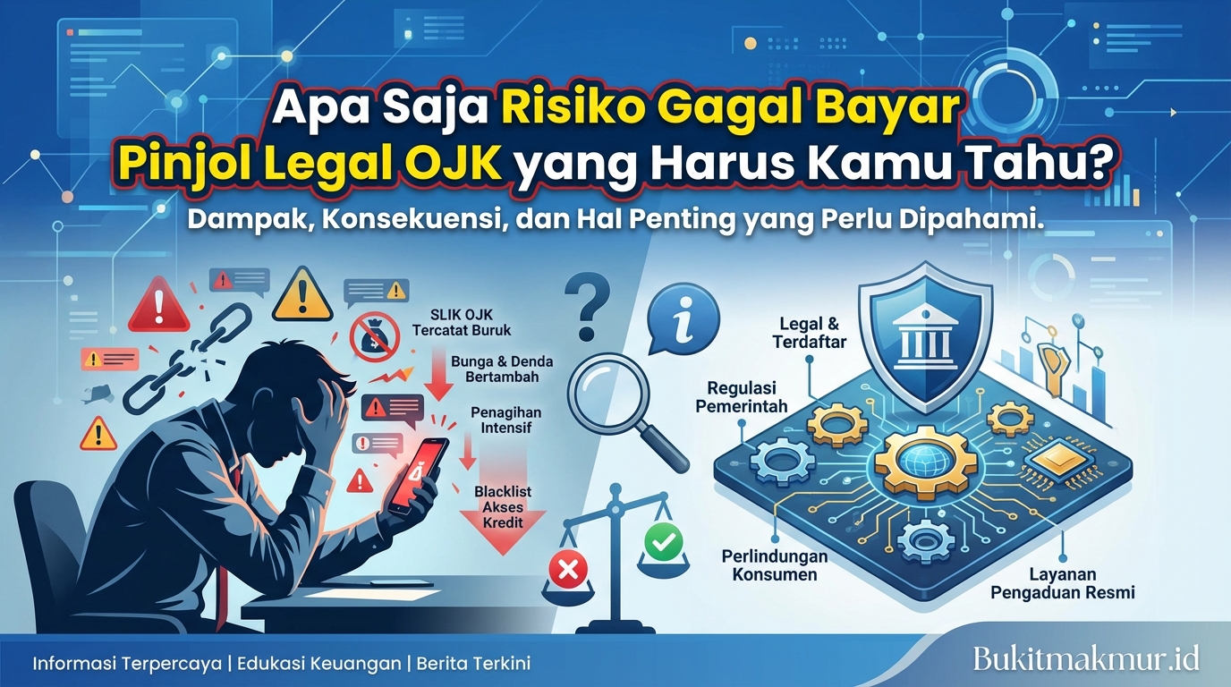 Apa Saja Risiko Gagal Bayar Pinjol Legal OJK yang Harus Kamu Tahu?