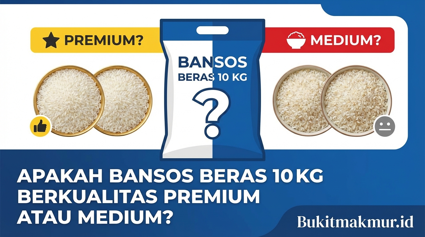 Apakah Bansos Beras 10 Kg Berkualitas Premium atau Medium?