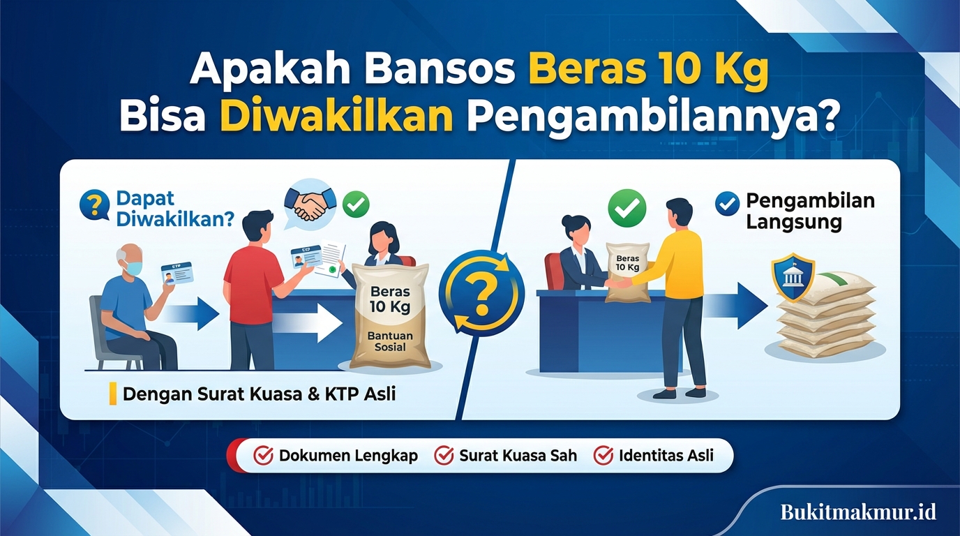 Apakah Bansos Beras 10 Kg Bisa Diwakilkan Pengambilannya?