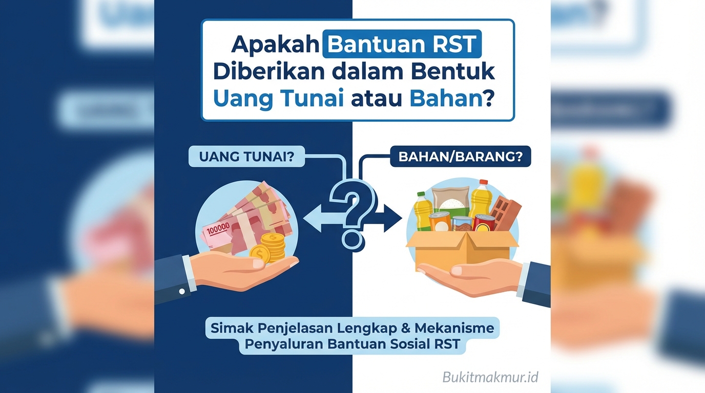 Apakah Bantuan RST Diberikan dalam Bentuk Uang Tunai atau Bahan?