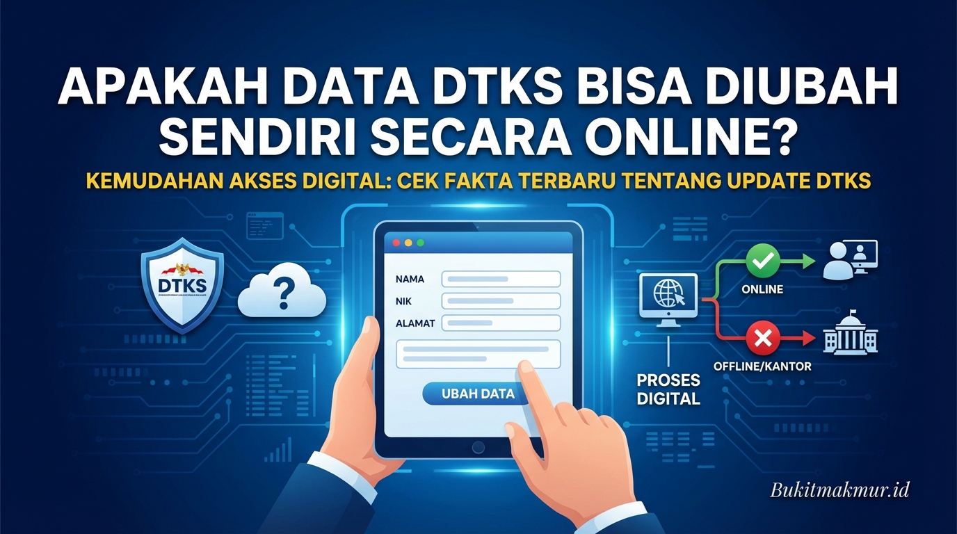 Apakah Data DTKS Bisa Diubah Sendiri Secara Online?