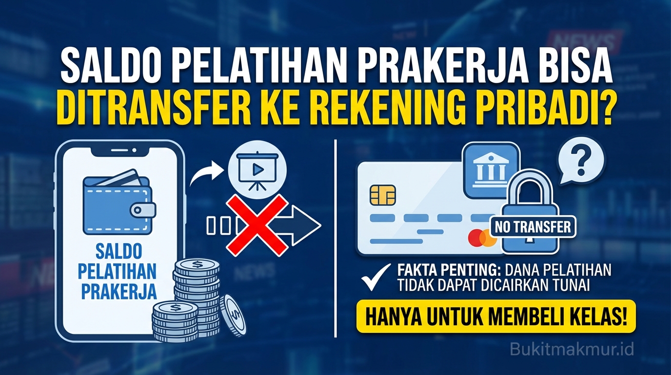 Apakah Saldo Pelatihan Prakerja Bisa Ditransfer ke Rekening Pribadi?