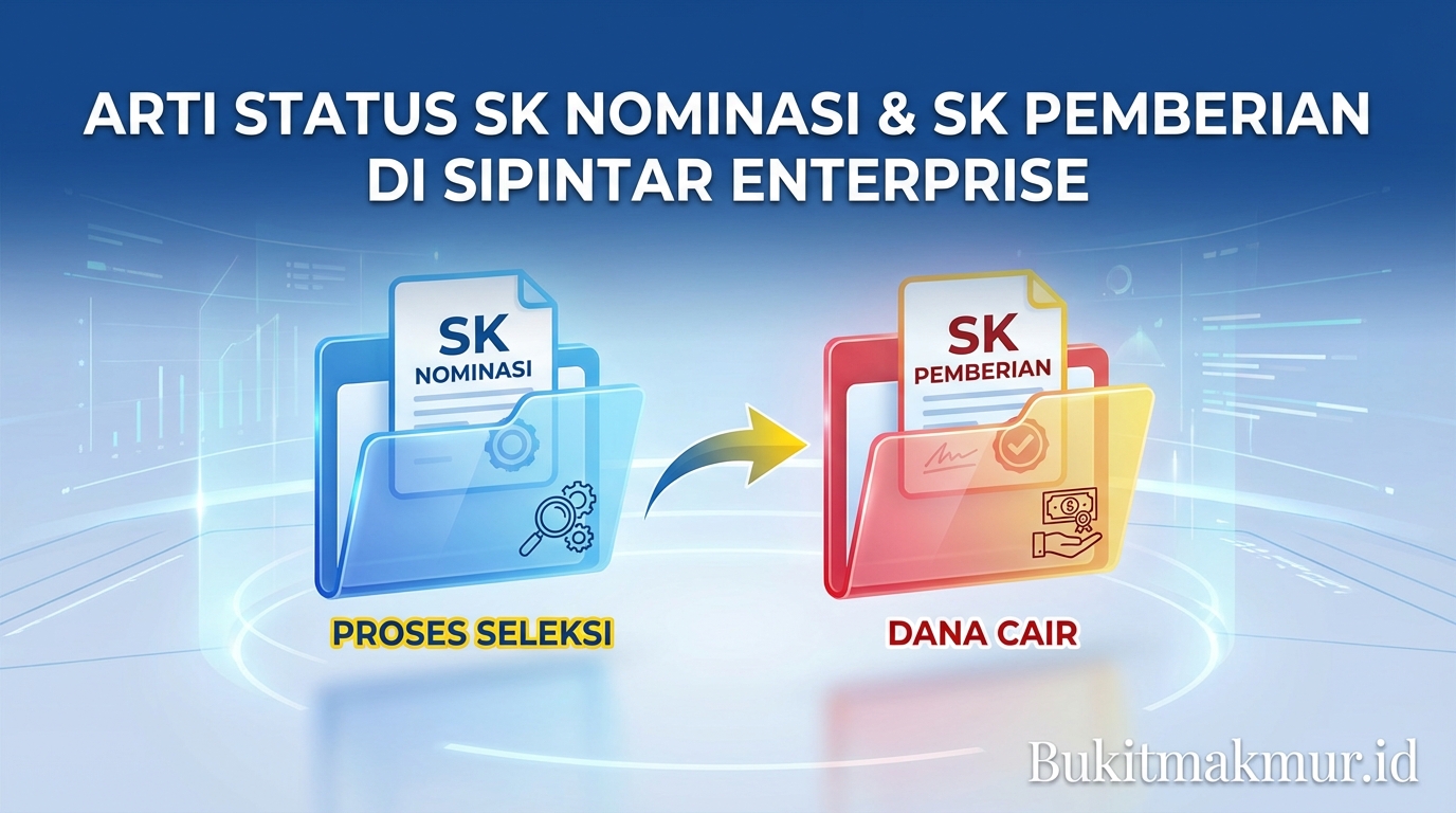 Arti Status SK Nominasi dan SK Pemberian di Sipintar Enterprise