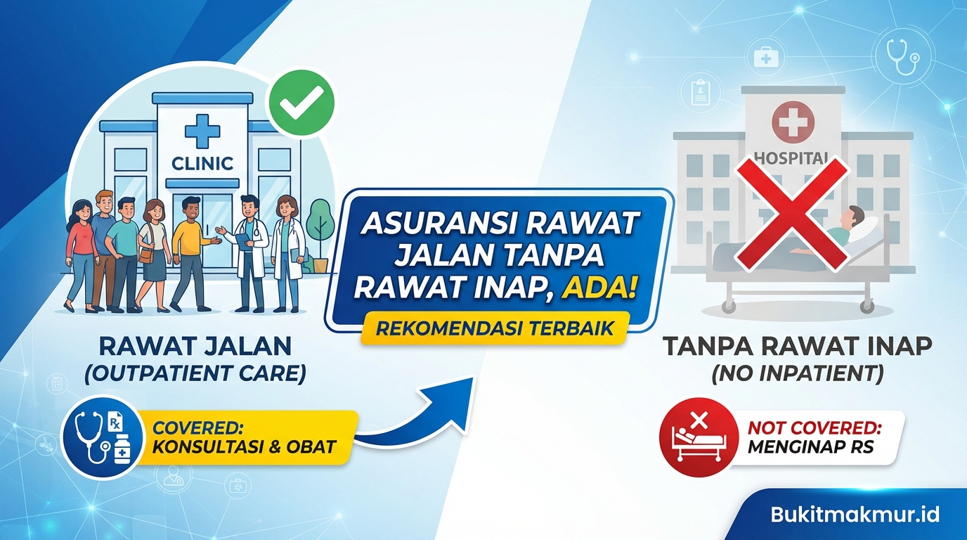 Asuransi Rawat Jalan Tanpa Rawat Inap, Ada dan Ini Rekomendasinya!