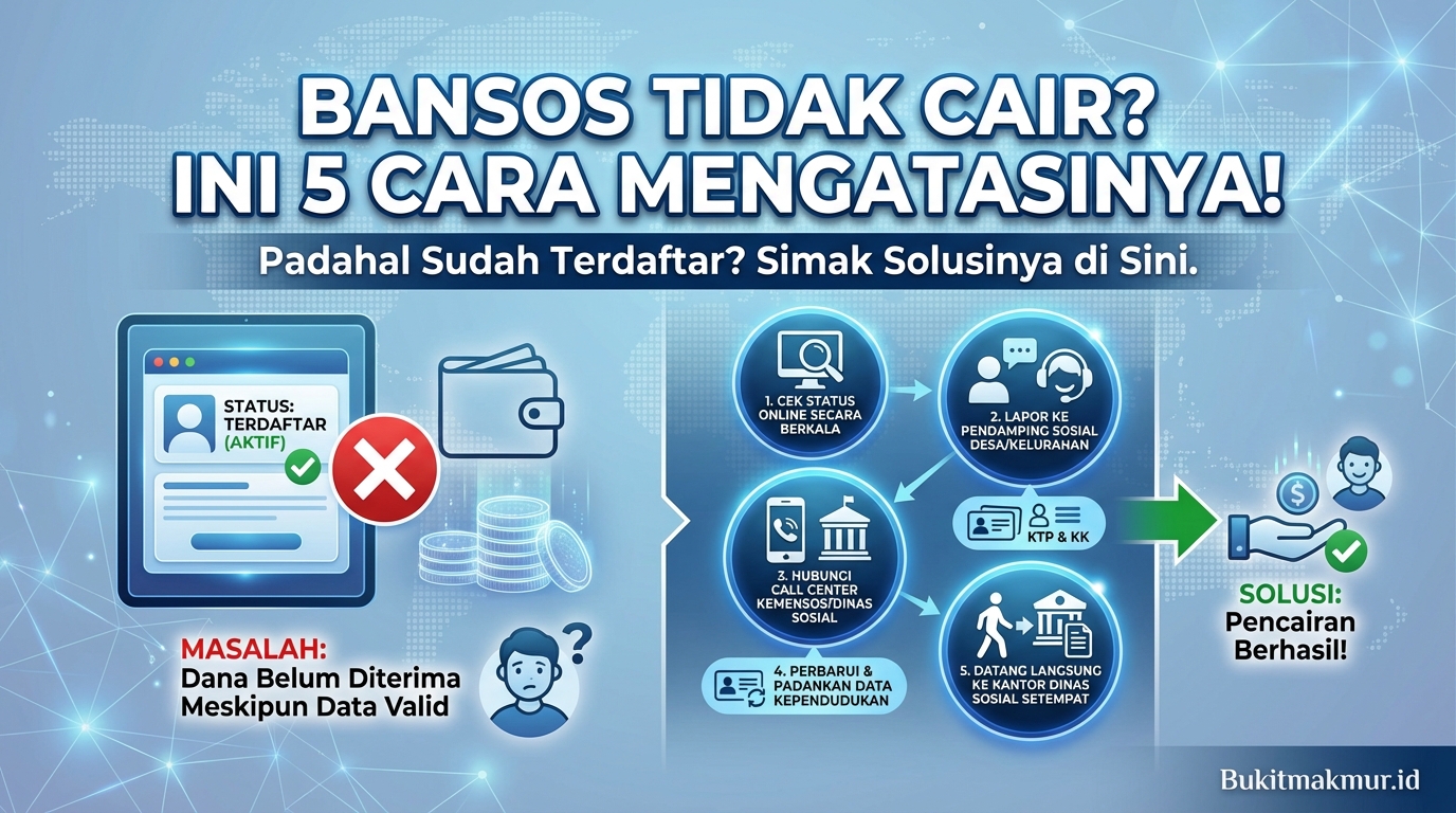 Bansos Tidak Cair Padahal Sudah Terdaftar, Ini 5 Cara Mengatasinya!