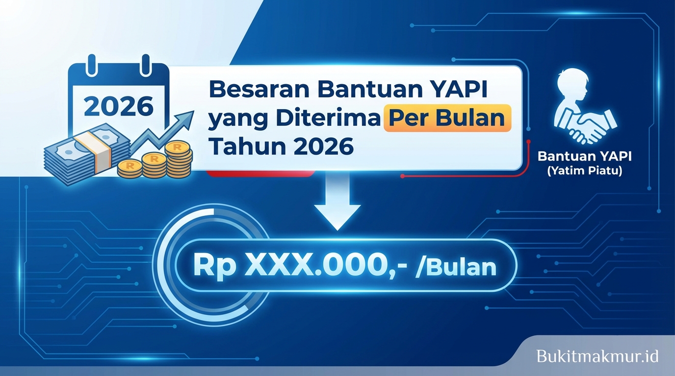 Besaran Bantuan YAPI yang Diterima Per Bulan Tahun 2026