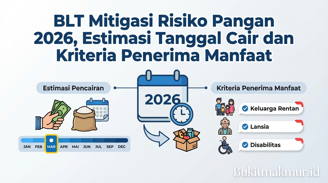 BLT Mitigasi Risiko Pangan 2026, Estimasi Tanggal Cair dan Kriteria Penerima Manfaat