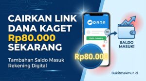 Cairkan Link DANA Kaget Rp80.000 Sekarang, Tambahan Saldo Masuk Rekening Digital