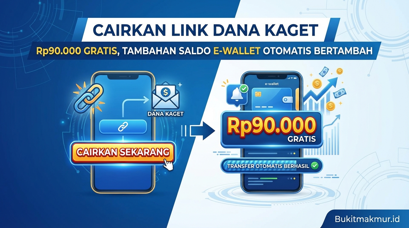 Cairkan Link DANA Kaget Rp90.000 Gratis, Tambahan Saldo E-Wallet Otomatis Bertambah