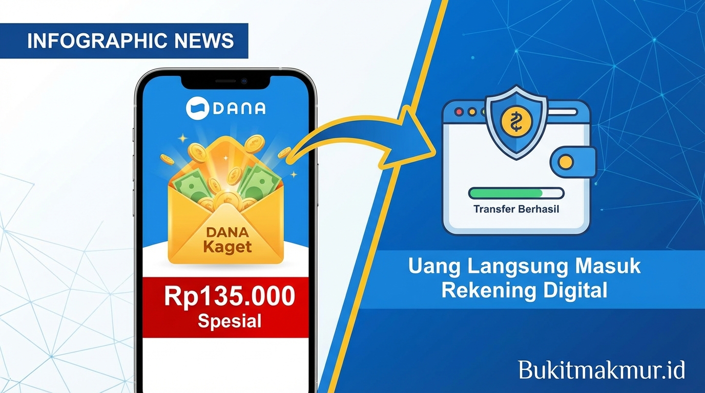Cairkan Saldo DANA Kaget Rp135.000 Spesial, Uang Langsung Masuk Rekening Digital
