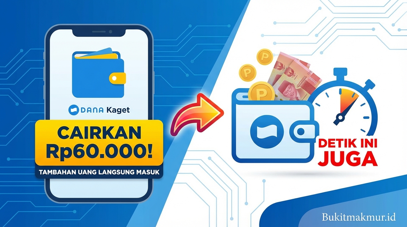 Cairkan Saldo DANA Kaget Rp60.000 Detik Ini Juga, Tambahan Uang Langsung Masuk
