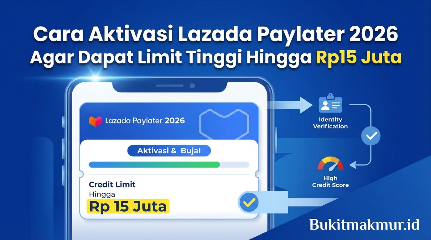Cara Aktivasi Lazada Paylater 2026 Agar Dapat Limit Tinggi Hingga Rp15 Juta