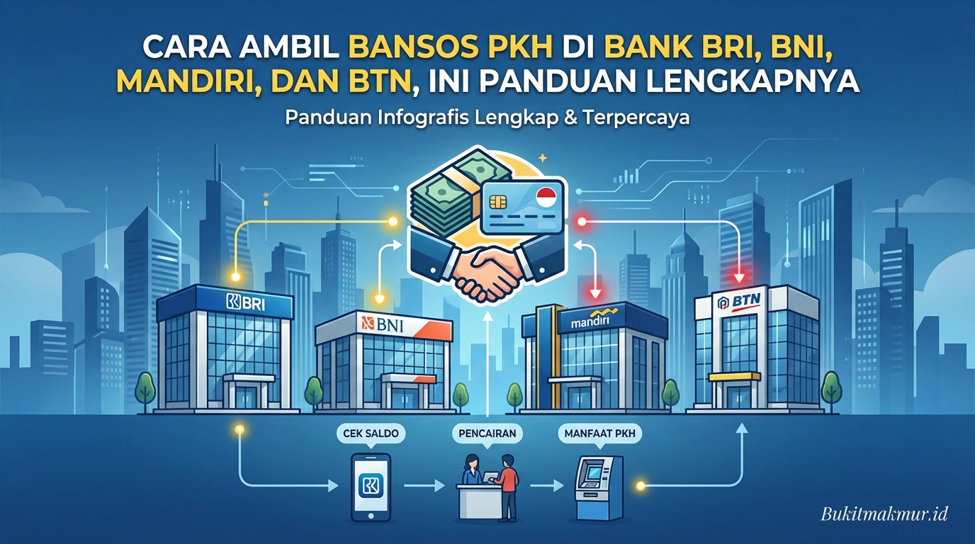Cara Ambil Bansos PKH di Bank BRI, BNI, Mandiri, dan BTN, Ini Panduan Lengkapnya