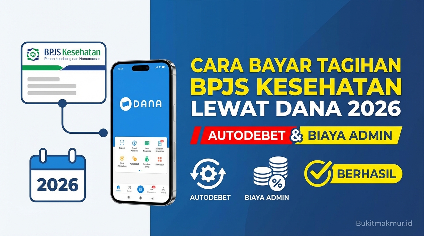 Cara Bayar Tagihan BPJS Kesehatan Lewat DANA 2026 Termasuk Biaya Admin dan Autodebet