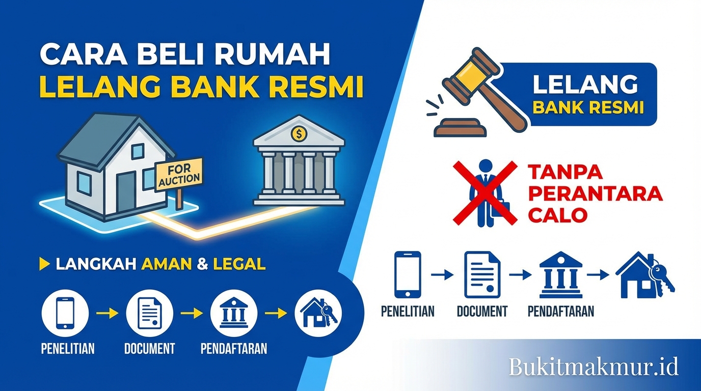 Cara Beli Rumah Lelang Bank Resmi Tanpa Perantara Calo