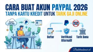 Cara Buat Akun PayPal 2026 Tanpa Kartu Kredit untuk Tarik Gaji Online