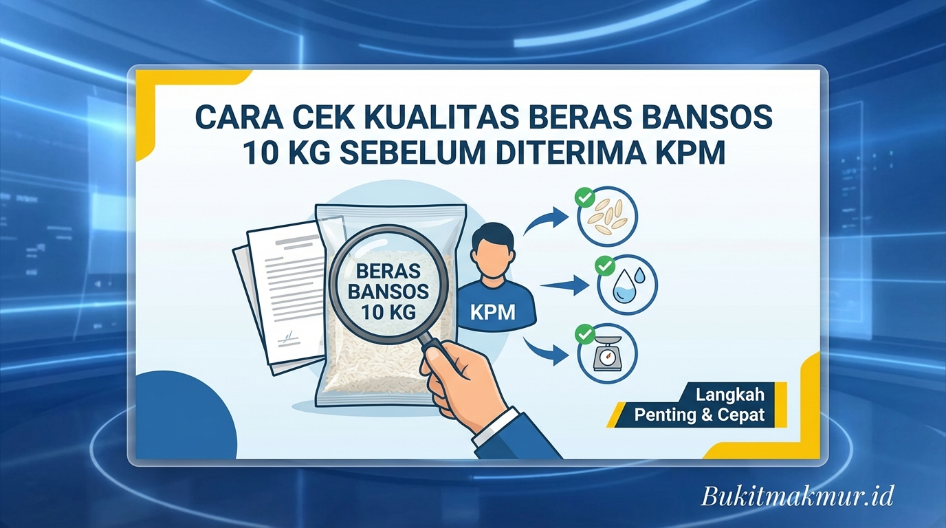 Cara Cek Kualitas Beras Bansos 10 Kg Sebelum Diterima KPM