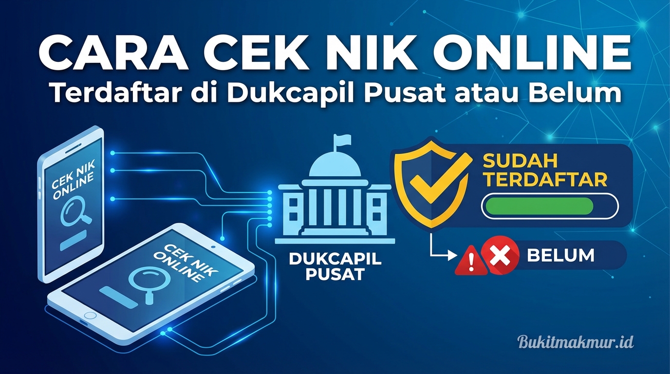 Cara Cek NIK Online Sudah Terdaftar di Dukcapil Pusat atau Belum