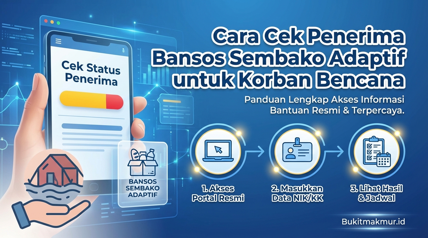 Cara Cek Penerima Bansos Sembako Adaptif untuk Korban Bencana
