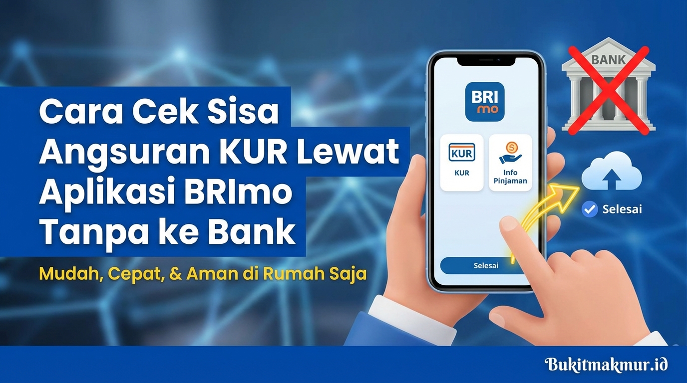 Cara Cek Sisa Angsuran KUR Lewat Aplikasi BRImo Tanpa ke Bank