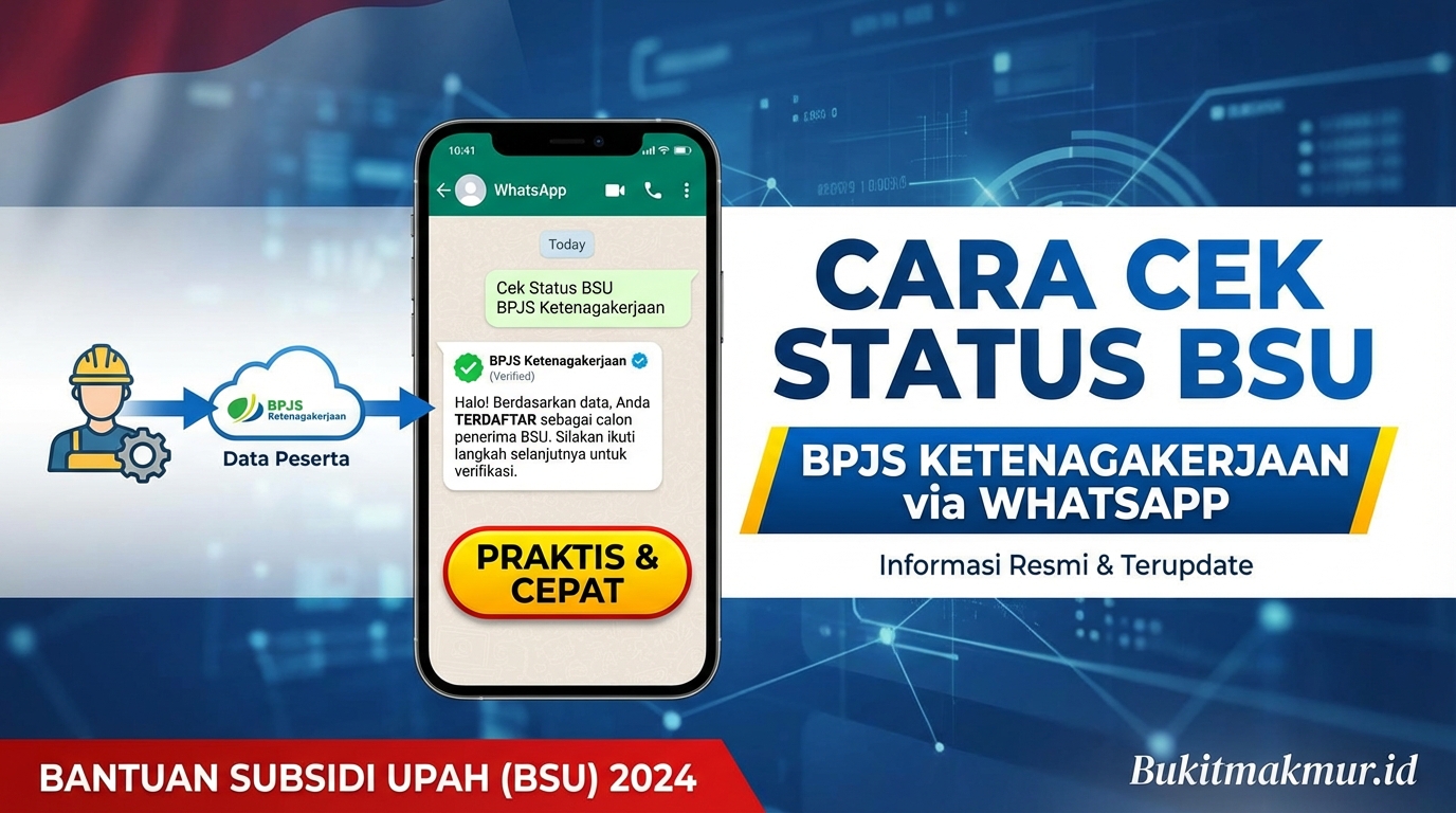 Cara Cek Status Penerima BSU BPJS Ketenagakerjaan Lewat WhatsApp