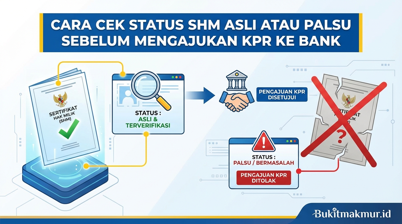 Cara Cek Status SHM Asli atau Palsu Sebelum Mengajukan KPR ke Bank