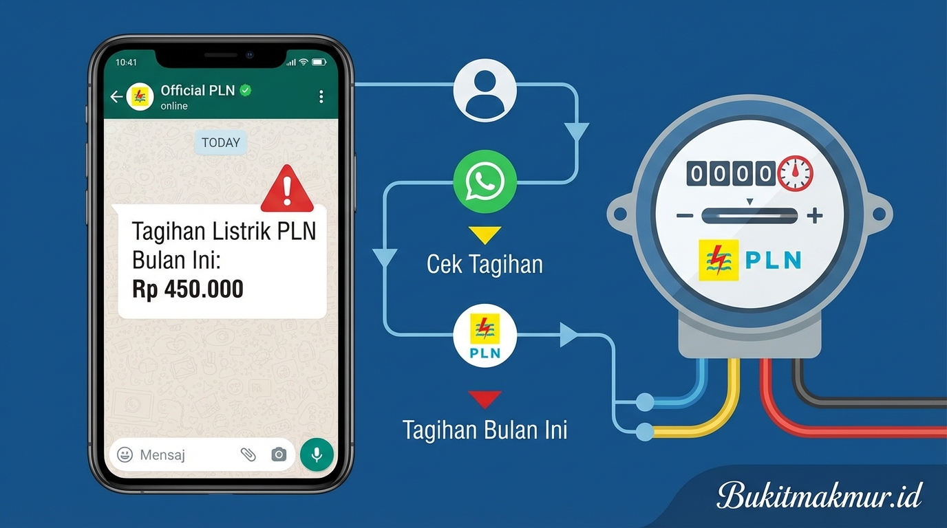 Cara Cek Tagihan Listrik PLN Pasca Bayar Bulan Ini Lewat WhatsApp