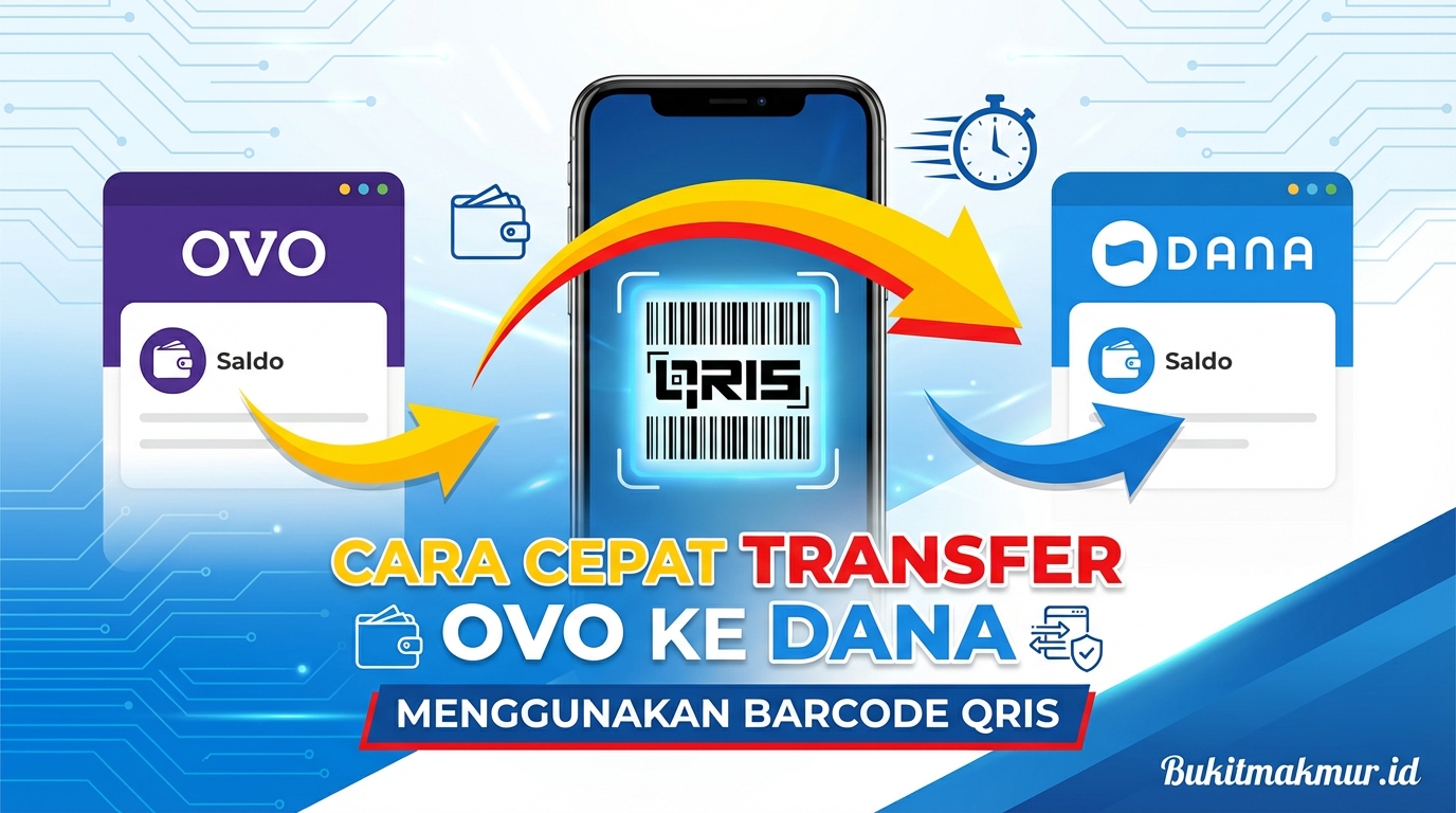 Cara Cepat Transfer Saldo OVO ke DANA Menggunakan Barcode QRIS