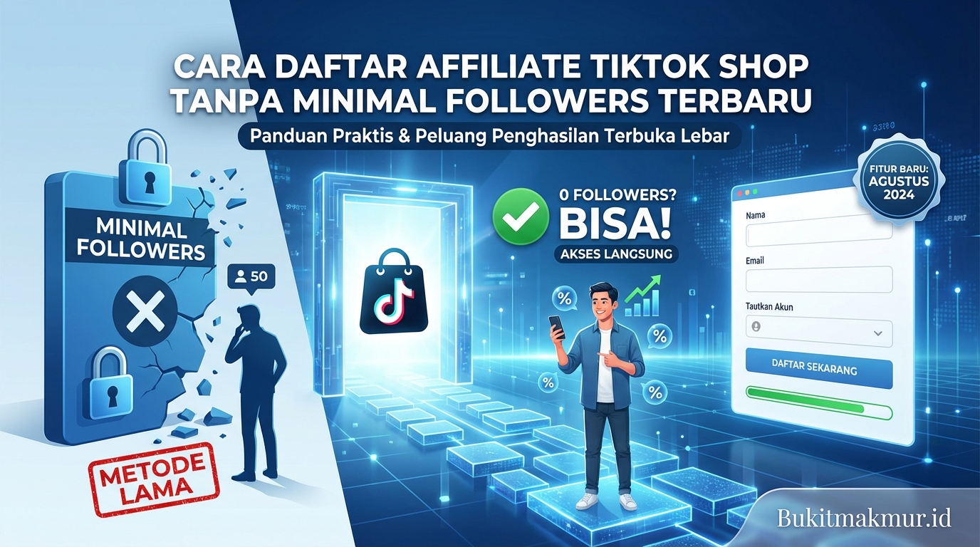 Cara Daftar Affiliate TikTok Shop Tanpa Minimal Followers Terbaru