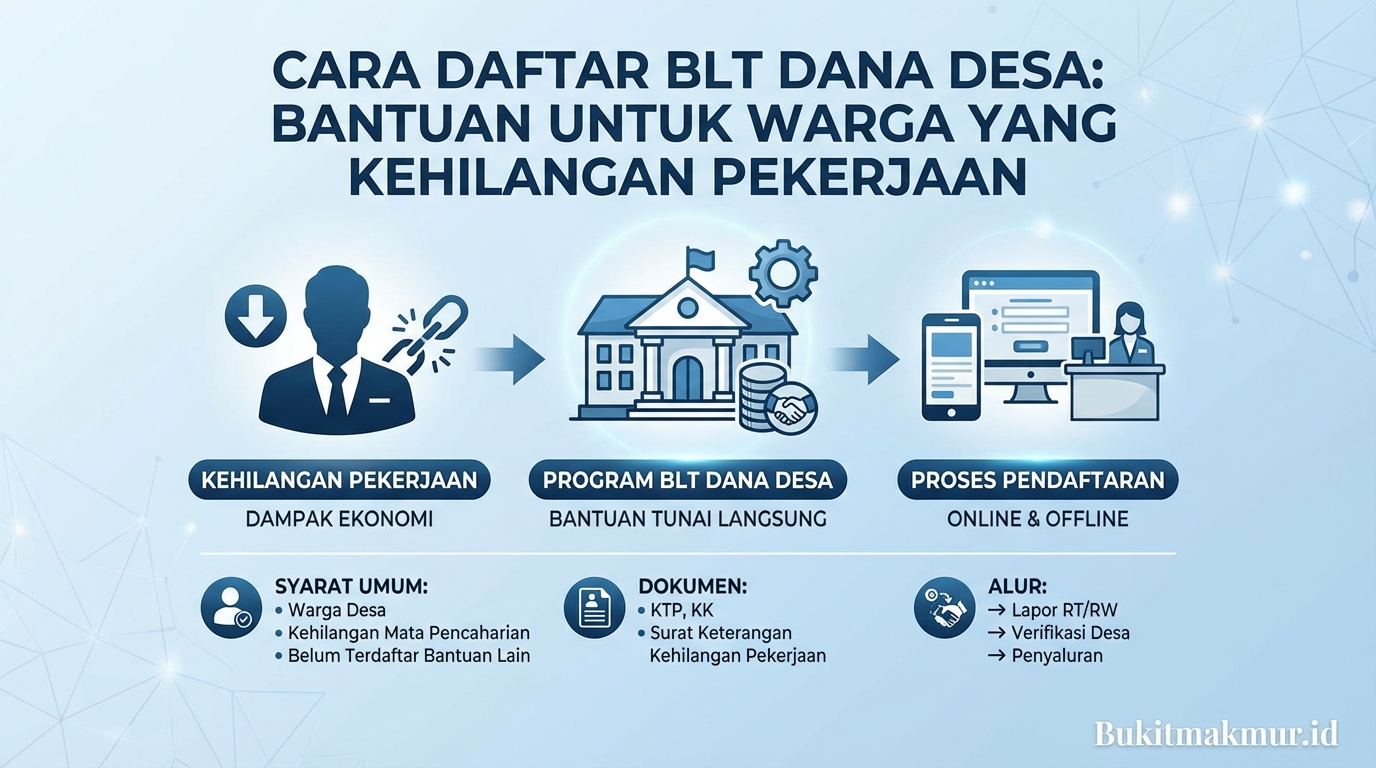 Cara Daftar BLT Dana Desa Bagi Warga yang Kehilangan Pekerjaan