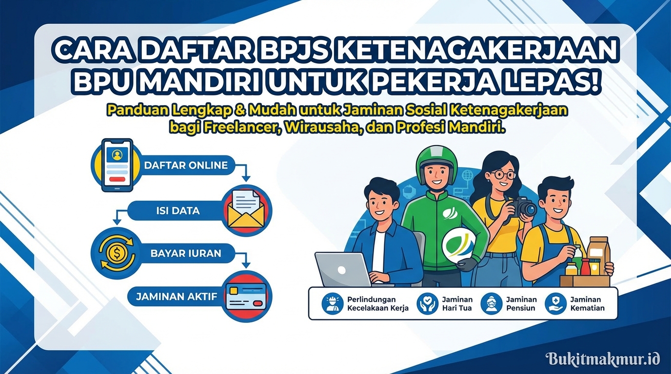 Cara Daftar BPJS Ketenagakerjaan BPU Mandiri untuk Pekerja Lepas!