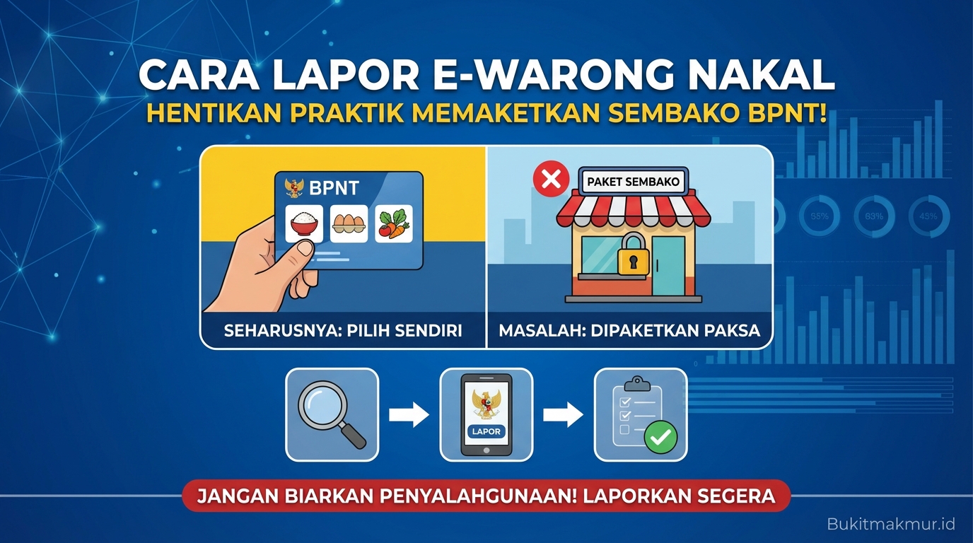 Cara Lapor E-Warong Nakal yang Memaketkan Sembako BPNT