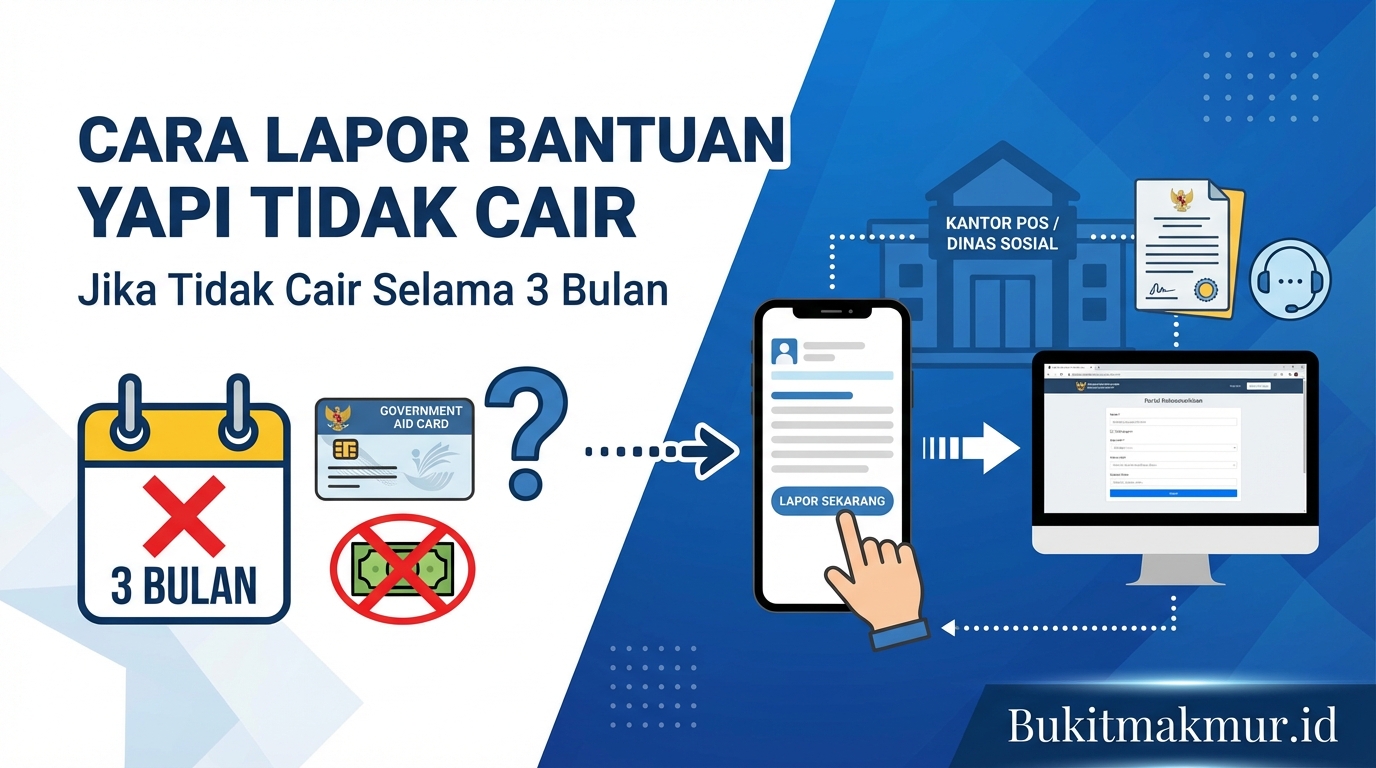 Cara Lapor Jika Bantuan YAPI Tidak Cair Selama 3 Bulan