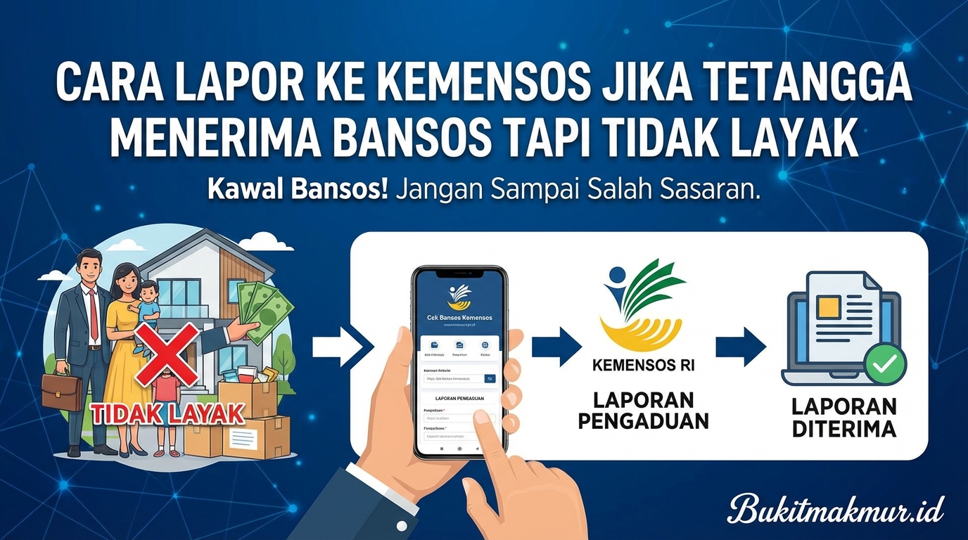 Cara Lapor ke Kemensos Jika Tetangga Menerima Bansos tapi Tidak Layak
