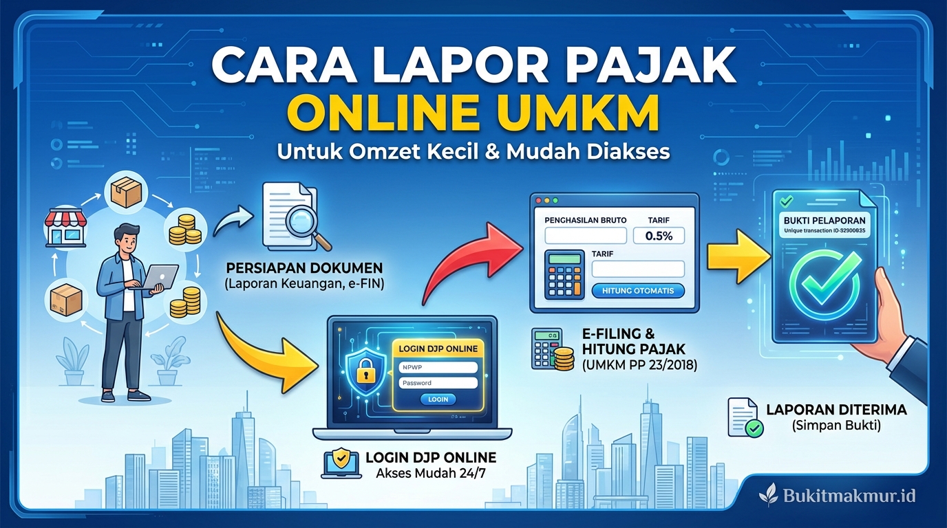 Cara Lapor Pajak Online untuk UMKM dengan Omzet Kecil