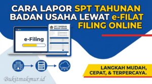 Cara Lapor SPT Tahunan Badan Usaha Lewat e-Filing Online