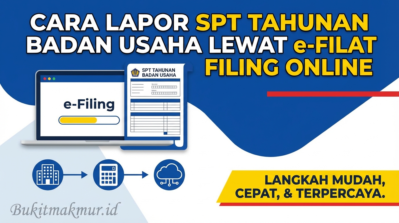 Cara Lapor SPT Tahunan Badan Usaha Lewat e-Filing Online