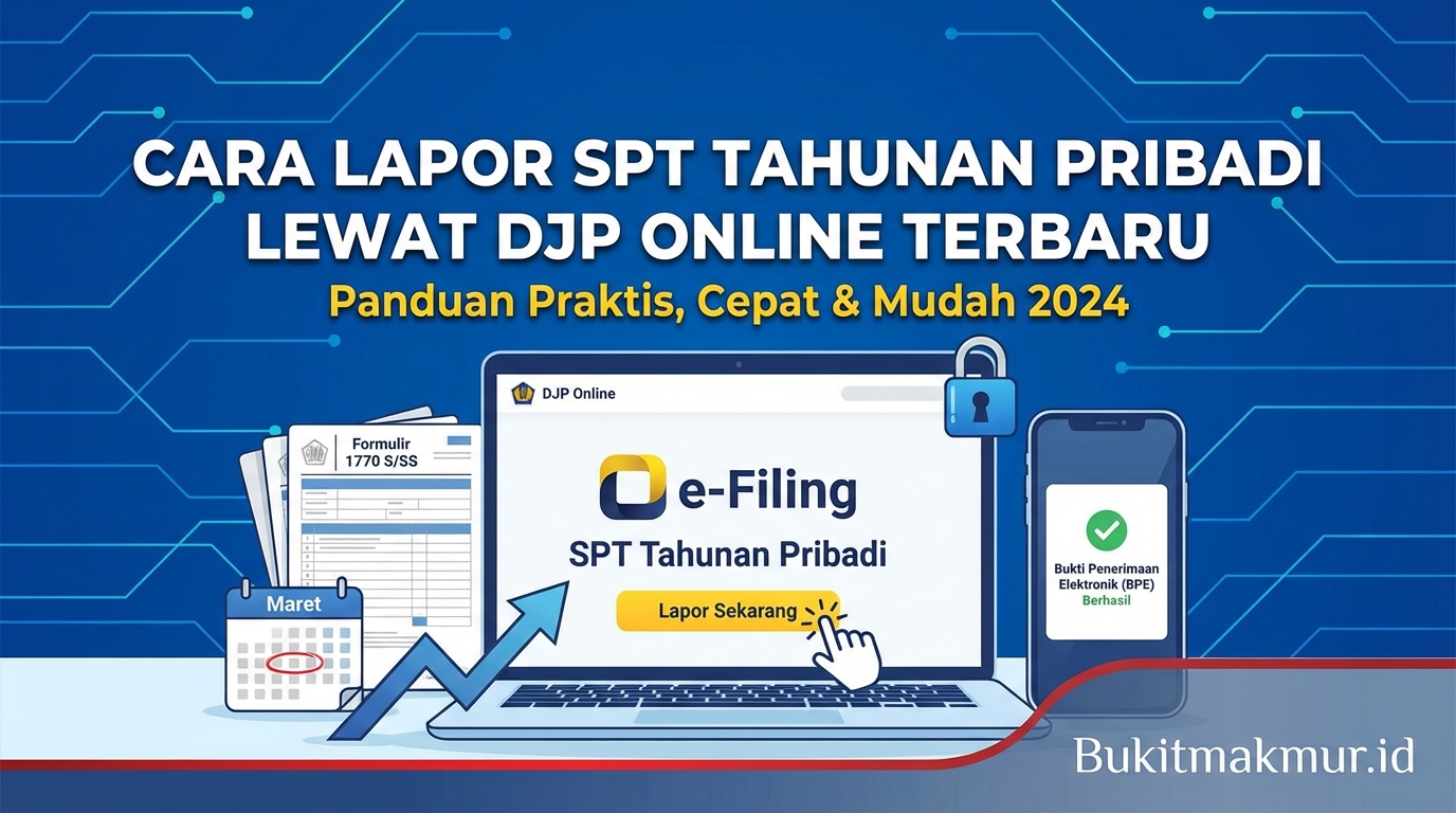 Cara Lapor SPT Tahunan Pribadi Lewat DJP Online Terbaru