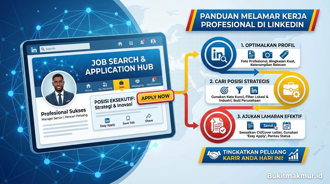 Cara Melamar Kerja di LinkedIn untuk Posisi Profesional