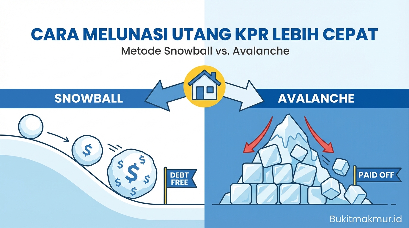 Cara Melunasi Utang KPR Lebih Cepat dengan Metode Snowball vs Avalanche